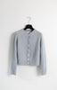 Pure cashmere ribbed petit cardigan - NEW