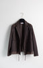 Fine wool blazer with drawstring - NEW