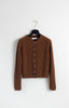 Pure cashmere ribbed petit cardigan - NEW