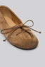 Girella Hazelnut Suede Ballerina Shoes