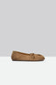 Girella Hazelnut Suede Ballerina Shoes