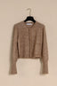 Cashmohair petit cardigan - Dark Beige