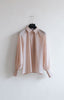 Cotton silk blouse w/ collar-NEW