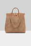 4 Dritta Hazelnut Suede Crossbody Bag