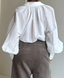 Cotton silk blouse with collar - NEW