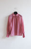 Cotton silk blouse w/ collar-NEW